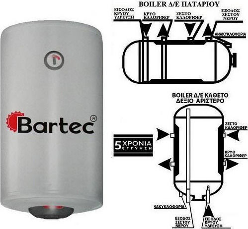 Bartec Super Електрически Котел 80л Стъкло Подов 4kW
