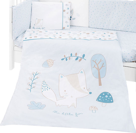 Kikka Boo Set Für Krippe Little Fox Weiß 6Stück