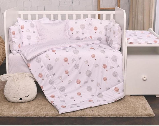 Lorelli Crib Set Balloons Grey Balloons