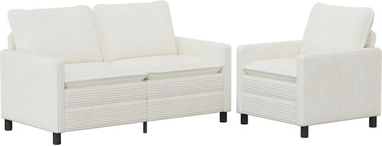 Living Room Furniture Set 2-Seater & Armchair