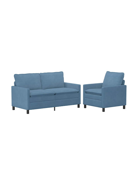 vidaXL Wohnzimmermöbel-Set 2-Sitzer & Sessel
