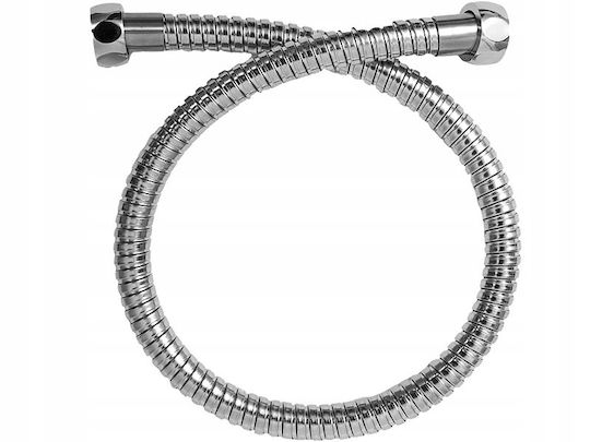 Kuchinox Rosso Crb 0ptd 1201531 Furtun de duș spiralat Metalic 50cm Argint