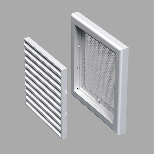 Vent Cap Sieve Φ150mm 187x187mm White Vents