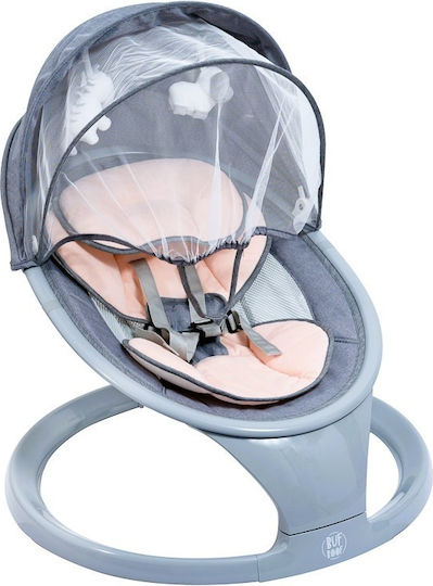Buf Boof Relax Electric Balansoar Pentru Bebelusi Cu Muzică Roz
