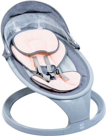 Buf Boof Relax Electric Balansoar Pentru Bebelusi Cu Muzică Roz