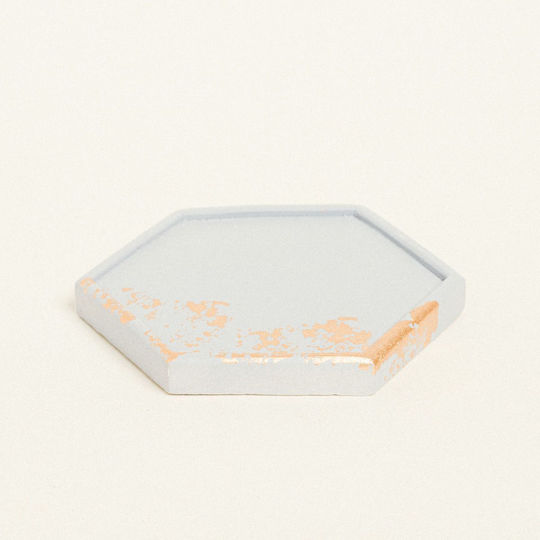 Beauty Home Untersetzer Keramik Gold 9x10cm 1Stück