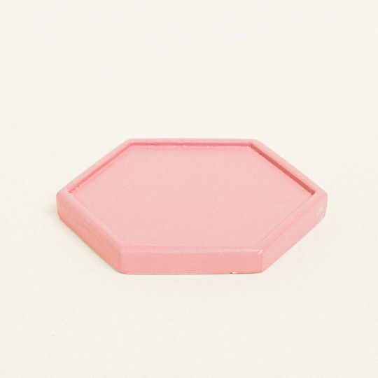 Beauty Home Untersetzer Keramik Rosa 9x10cm 1Stück