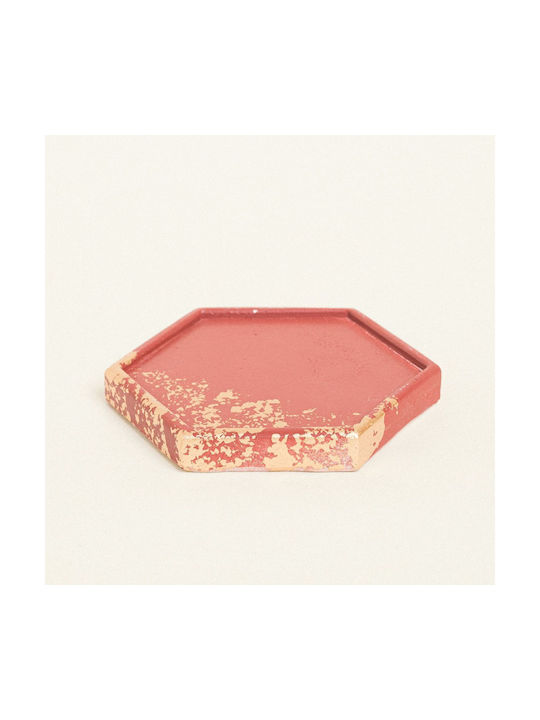 Beauty Home Coaster Ceramic Gold 9x10cm 1pcs Beauty Home Coaster Ceramic Gold 9x10cm 1pcs