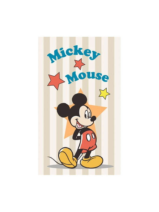 Family Enterprise Mickey Βρεφική Πετσέτα Προσώπου/Χεριών Πορτοκαλί 35x65cm