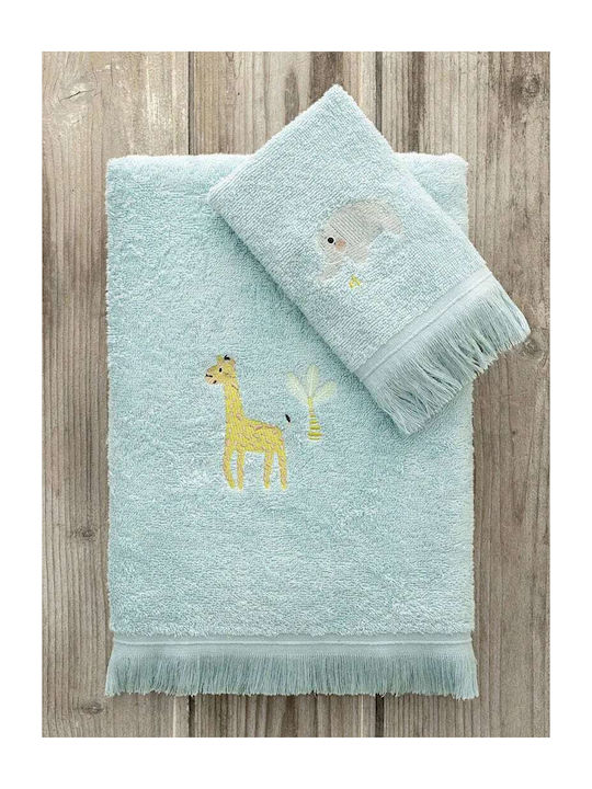 Kocoon Set Babyhandtücher 2 Stück Türkis Gewicht 380gr/m²