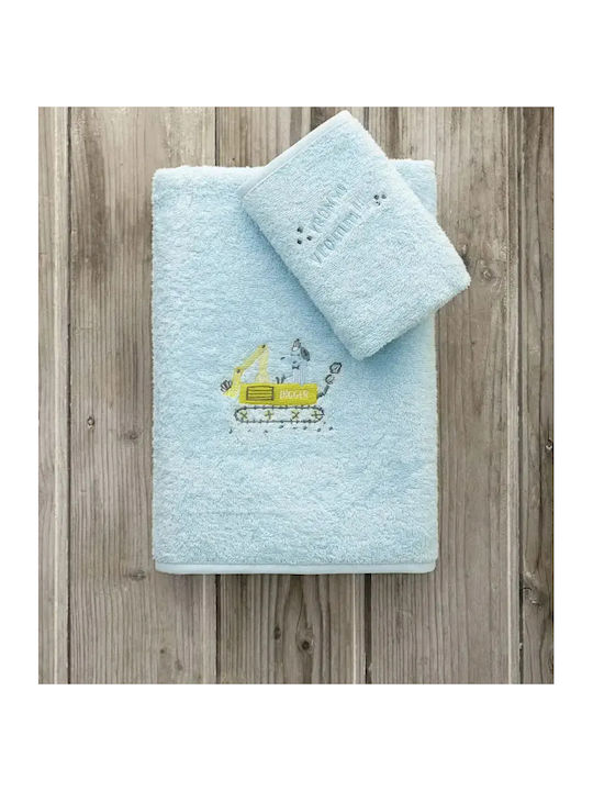 Kocoon Set Baby Towels 2pcs Turquoise Weight 380gr/m²