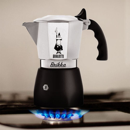 Bialetti Μπρίκι Espresso Inox Μαύρο