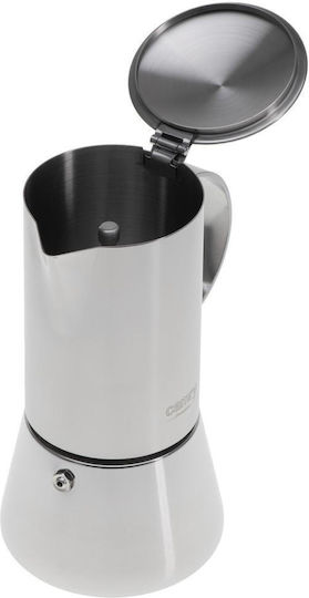Camry Stovetop Espresso Pot 6 Cups Inox Gray