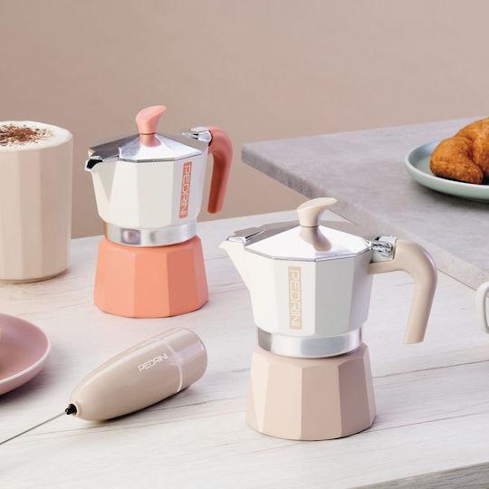 Pedrini Μπρίκι Espresso 6cups Ασημί