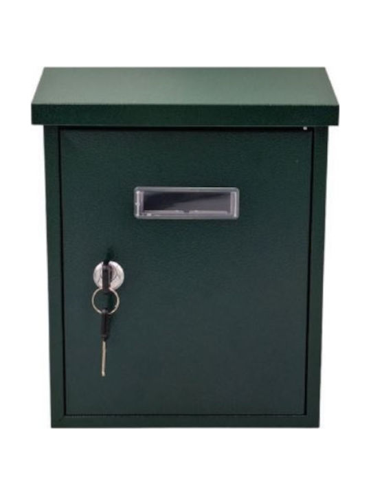 Import Hellas Outdoor Mailbox Metallic in Green Color 25.5x6x19.2cm Import Hellas Outdoor Mailbox Metallic in Green Color 25.5x6x19.2cm