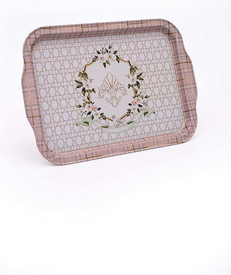 SteweHome Metallischer Serviertablett 21x30cm