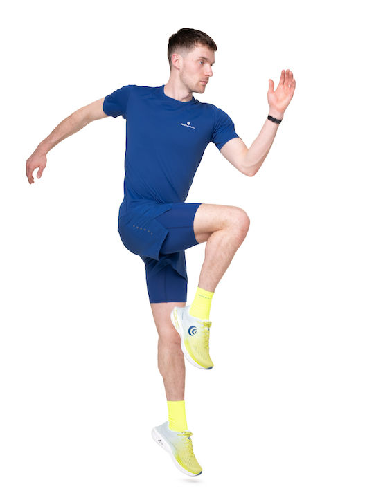 Sportliches T-Shirt Blau Weiß