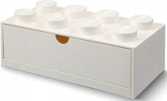 LEGO Children's Storage Box made of Plastic White 31.6x11.3x15.8cm 1pcs