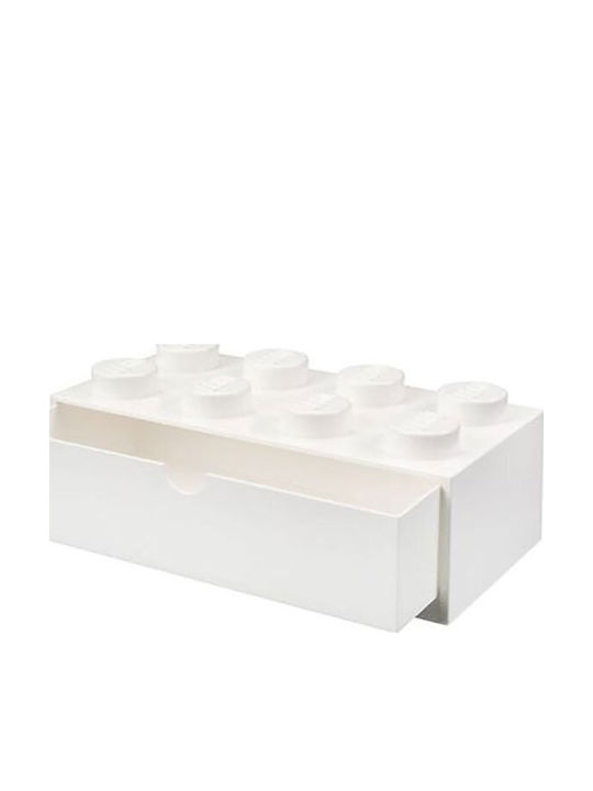 LEGO din Plastic Alb 31.6x11.3x15.8cm 1buc