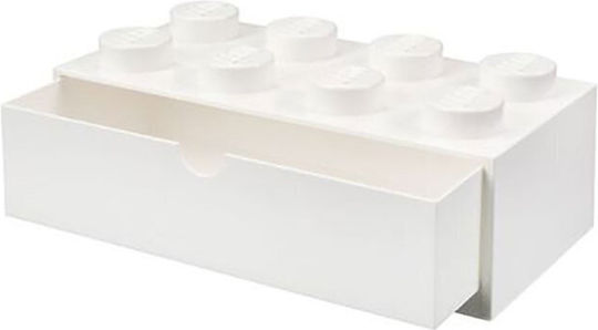 LEGO Children's Storage Box made of Plastic White 31.6x11.3x15.8cm 1pcs