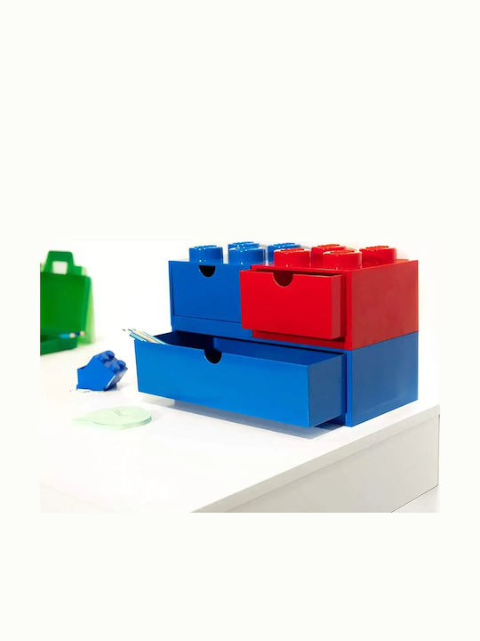 LEGO Παιδικό Κουτί Αποθήκευσης από Πλαστικό 4 Knobs Μπλε 15x15x11cm