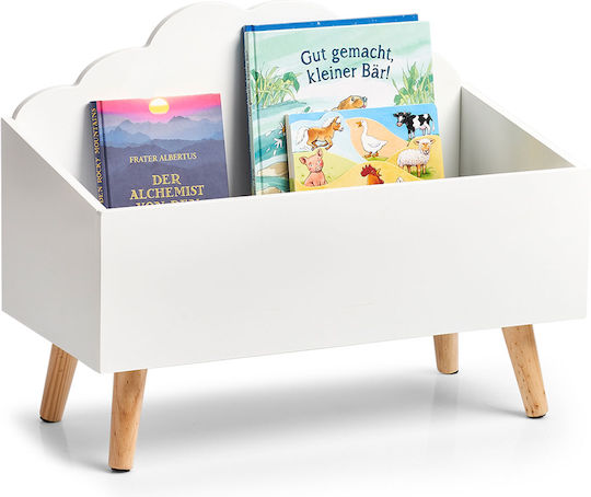 Zeller Kinder Aufbewahrungsbox aus Holz Wolke Weiß 58x28x45cm 1Stück