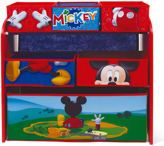 Система за съхранение на играчки Mickey Mouse Светлосин 66.5x30x67см 7бр