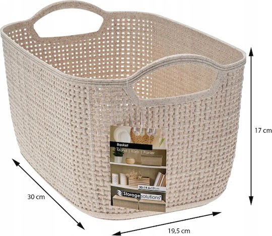 Koopman Storage Basket Plastic 30x19.5x17cm 1pcs