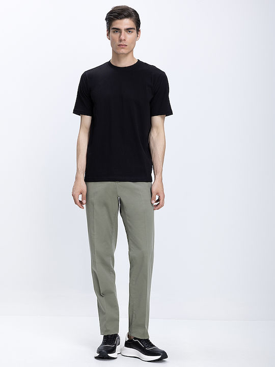 Basefield Herrenblusen Kurzarm T-Shirt Schwarz