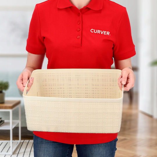 Curver Basket M 12l Cream