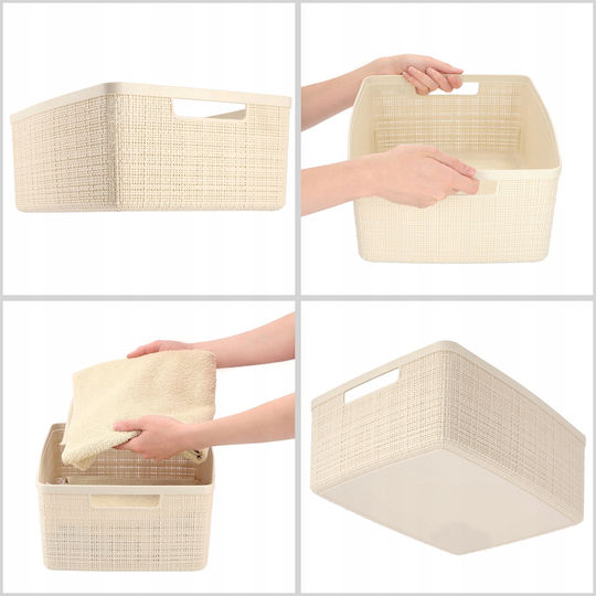 Curver Basket M 12l Cream