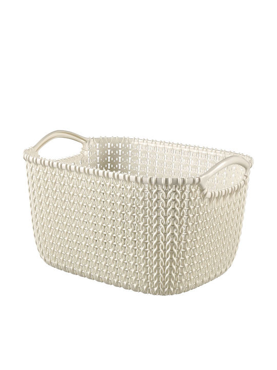 Curver Knit Καλάθι Αποθήκευσης Πλαστικό Μπεζ 8lt