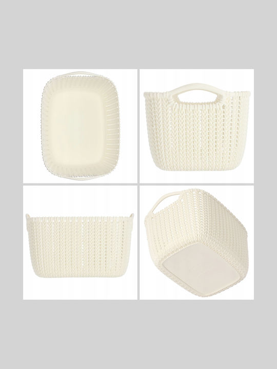 Curver Knit Καλάθι Αποθήκευσης Πλαστικό Μπεζ 8lt