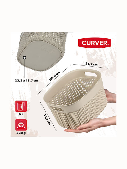 Grozs Filo S 6l 26.6x22x15cm Beige
