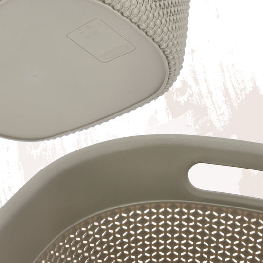 Grozs Filo XS 3.5l 23.5x17.5x12cm Beige Storage Basket