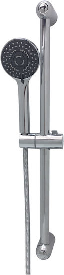 Shower Slider Rail Vinci Vincirain Family J771010 Silver Chrome Glossy