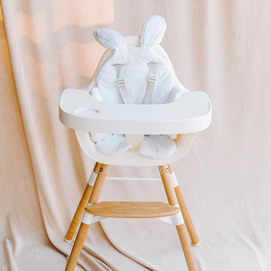 Childhome Κάλυμμα για Καρεκλάκι Φαγητού Rabbit White