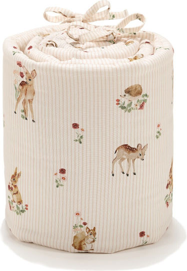 La Millou Classic Inside Crib Bumper Ecru 25x210cm