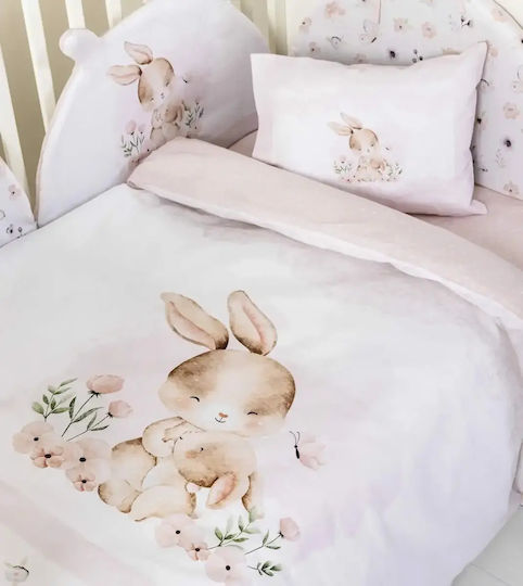 Nima Crib Bumpers Classic Inside Pink 40cm