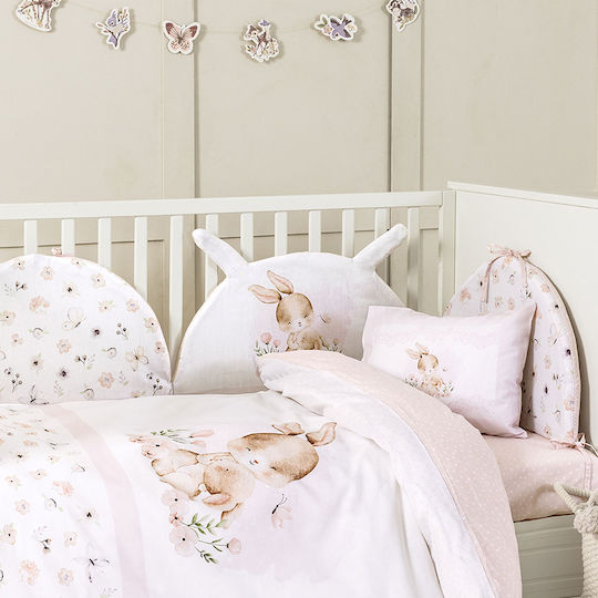 Nima Crib Bumpers Classic Inside Pink 40cm