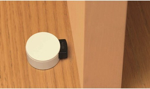 Door Stopper Adhesive Plastic Brown 1pcs