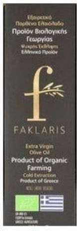 Exzellentes natives Olivenöl Faklaris Bio mit Aroma Unverfälscht 250ml 1Stück