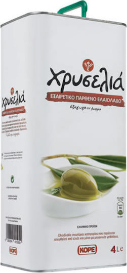 Kore SA Εξαιρετικό Παρθένο Ελαιόλαδο Χρυσελιά 4lt σε Μεταλλικό Δοχείο