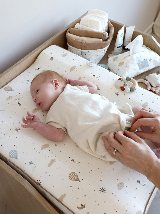 Cam Cam Copenhagen Soft Changing Pad Dreamland made of Fabric Ecru 49x63cm