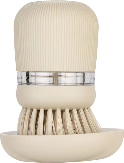Brabantia Plastic Cleaning Brush with Handle for Beige