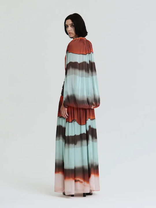 Maxi Drape Dress Multicolor
