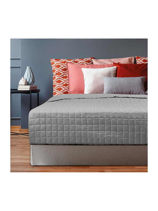 Beauty Home Oscar Tagesdecke Einzelbett Mikrofaser Ecru 160x240cm