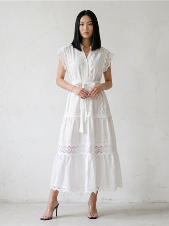 Summer Shirt Dress White