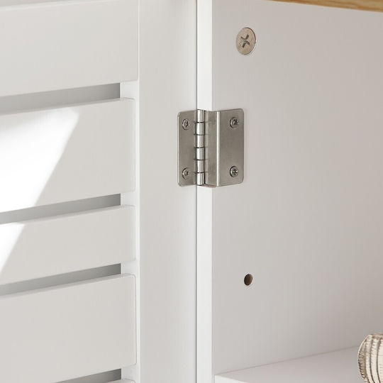SoBuy Cabinet de baie L60xA30xÎ59cm Alb