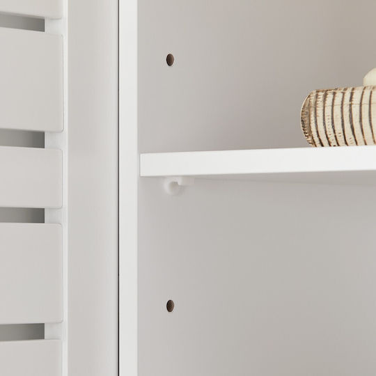 SoBuy Cabinet de baie L60xA30xÎ59cm Alb
